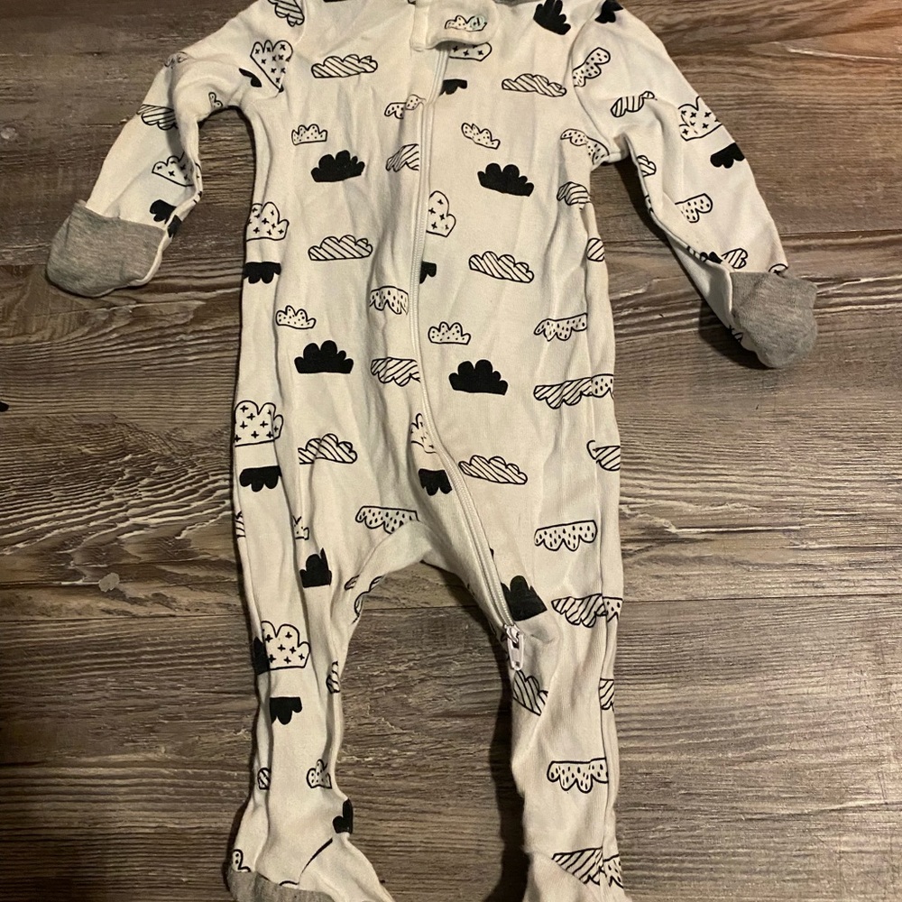 cloud footie pajamas